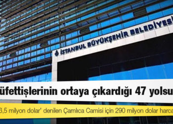 İBB müfettişlerinin ortaya çıkardığı 47 yolsuzluk; 'maliyeti 66,5 milyon dolar' denilen Çamlıca Camisi için 290 milyon dolar harcanmış!