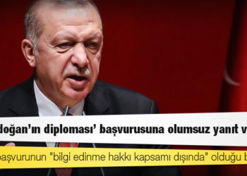 İBB, ‘Erdoğan’ın diploması’ başvurusuna olumsuz yanıt verdi