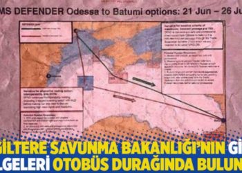 İngiltere Savunma Bakanlığı'nın gizli belgeleri otob&uuml;s durağında bulundu