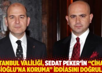 İstanbul Valiliği, Sedat Peker&rsquo;in &ldquo;Ekşioğlu&rsquo;na koruma&rdquo; iddiasını doğruladı