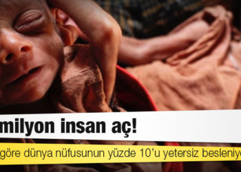 811 milyon insan aç!