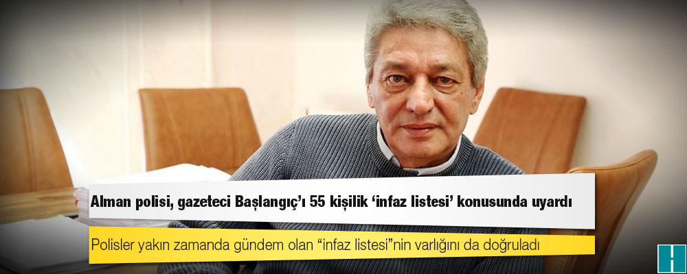 Alman polisi, gazeteci Başlangıç’ı 55 kişilik ‘infaz listesi’ konusunda uyardı