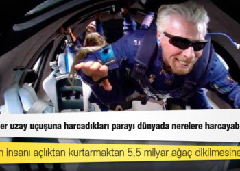 40 milyon insanı açlıktan kurtarmaktan 5,5 milyar ağaç dikilmesine: Milyarderler uzay uçuşuna harcadıkları parayı dünyada nerelere harcayabilirdi?