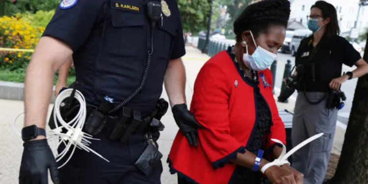 ABD'de 3. kez bir siyah Kongre üyesi, oy verme yasası protestoları sırasında gözaltına alındı