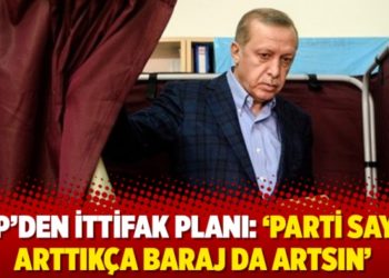 AKP&rsquo;den ittifak planı: 'Parti sayısı arttık&ccedil;a baraj da artsın'