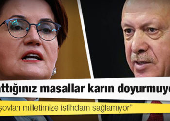 Akşener'den Erdoğan'a: Anlattığınız masallar karın doyurmuyor, kürsü şovları milletimize istihdam sağlamıyor
