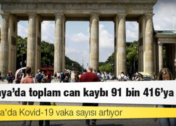 Almanya'da Kovid-19 nedeniyle ölenlerin sayısı 91 bin 416'ya yükseldi