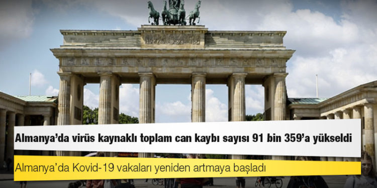 Almanya’da Kovid-19 nedeniyle ölenlerin sayısı 91 bin 359'a yükseldi