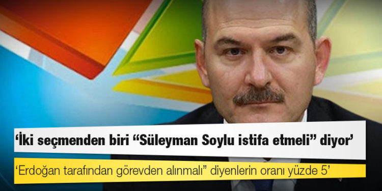 Araştırma: İki seçmenden biri 'Süleyman Soylu istifa etmeli' diyor; 'Erdoğan tarafından görevden alınmalı' diyenlerin oranı yüzde 51