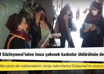 Avukatlardan Ankara Adliyesi'nde eylem: İstanbul Sözleşmesi’nden imza çekmek kadınlar öldürülsün demek
