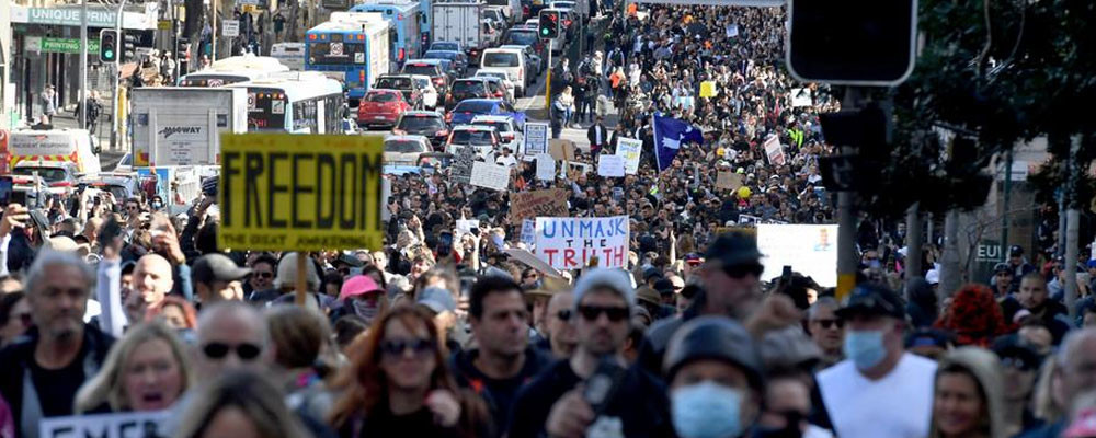 Avustralya'da korona protestosu: Çok sayıda gözaltı