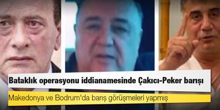Bataklık operasyonu iddianamesinde Çakıcı-Peker barışı: Makedonya ve Bodrum'da barış görüşmeleri yapmış