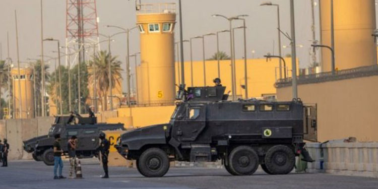 Bağdat'taki ABD Büyükelçiliği üzerinde uçan patlayıcı yüklü drone düşürüldü