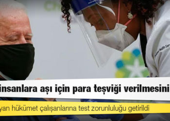 Biden insanlara aşı için para teşviği verilmesini istedi; aşı olmayan hükümet çalışanlarına test zorunluluğu getirildi