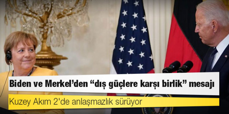Biden ve Merkel'den "dış güçlere karşı birlik" mesajı