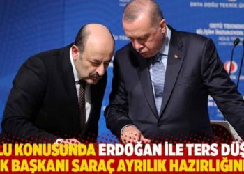 Bulu konusunda Erdoğan ile ters d&uuml;şen Y&Ouml;K Başkanı Sara&ccedil; ayrılık hazırlığında