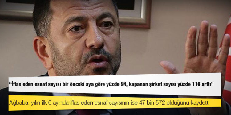 CHP Genel Başkan Yardımcısı Ağbaba: İflas eden esnaf sayısı bir önceki aya göre yüzde 94, kapanan şirket sayısı yüzde 116 arttı
