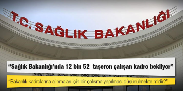 CHP'li Gürer: Sağlık Bakanlığı’nda 12 bin 52  taşeron çalışan kadro bekliyor