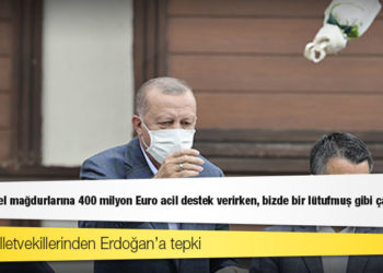 CHP'li milletvekillerinden Erdoğan’a tepki: Almanya, sel mağdurlarına 400 milyon Euro acil destek verirken, bizde bir lütufmuş gibi çay atılıyor