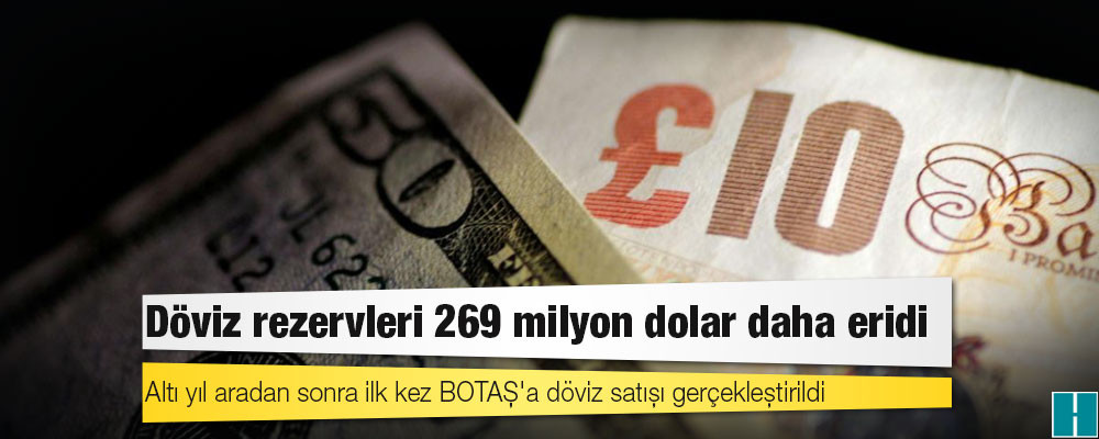 Döviz rezervleri 269 milyon dolar daha eridi