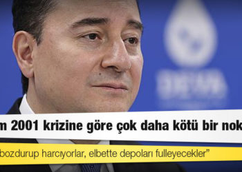 DEVA Partisi Genel Başkanı Babacan: Durum 2001 krizine göre çok daha kötü bir noktada