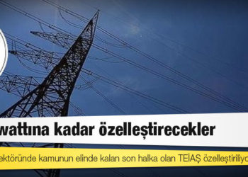 Elektrik sektöründe kamunun elinde kalan son halka olan TEİAŞ özelleştiriliyor