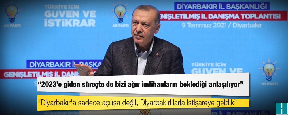 Erdoğan: 2023'e giden süreçte de bizi ağır imtihanların beklediği anlaşılıyor