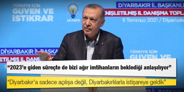 Erdoğan: 2023'e giden süreçte de bizi ağır imtihanların beklediği anlaşılıyor