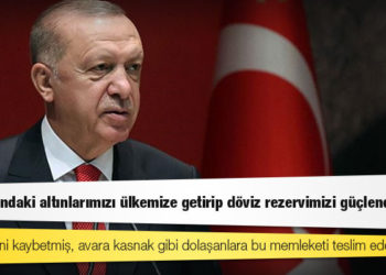 Erdoğan: Yurt dışındaki altınlarımızı ülkemize getirip döviz rezervimizi güçlendirdik