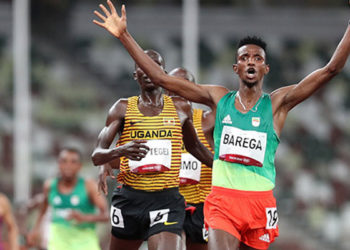 Erkekler 10.000 metre yarışında Etiyopyalı Selemon Barega, altın madalyanın sahibi oldu