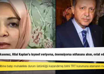 Eski AKP milletvekili aday adayı, yazar Hacer Haniç: Cumhurbaşkanımız, Hilal Kaplan'a kıymet veriyorsa, önemsiyorsa nüfusuna alsın, evlat edinsin