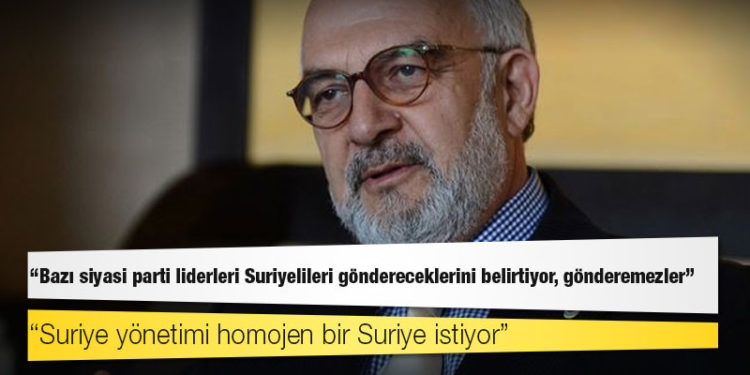 Eski Suriye Türkmen Meclisi Kurucu Başkanı Samir Hafez: Bazı siyasi parti liderleri Suriyelileri göndereceklerini belirtiyor, gönderemezler