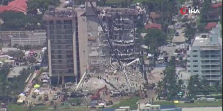 Florida'da çöken binada iki kişinin daha cansız bedenine ulaşıldı; can kaybı 20'ye yükseldi