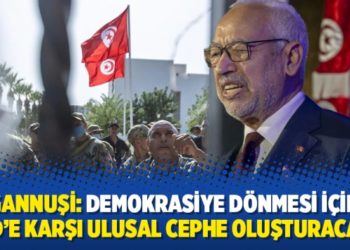 Gannuşi: Demokrasiye dönmesi için Said’e karşı ulusal cephe oluşturacağız