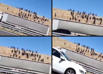 Görüntüler Niğde otobanından; Afganlar, TIR dorselerinde geliyor!