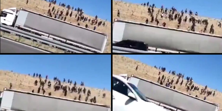 Görüntüler Niğde otobanından; Afganlar, TIR dorselerinde geliyor!