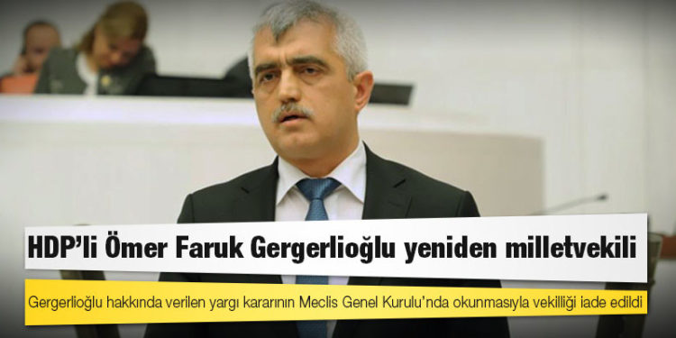 HDP'li Ömer Faruk Gergerlioğlu yeniden milletvekili