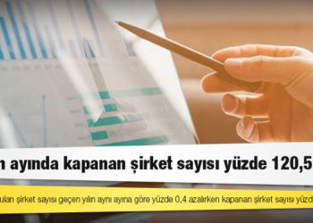 Haziran ayında kurulan şirket sayısı yüzde 113,4, kapanan şirket sayısı yüzde 120,5 arttı