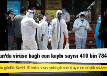 Hindistan'da Kovid-19 nedeniyle ölenlerin sayısı 410 bin 784'e yükseldi