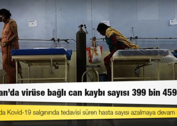 Hindistan'da virüse bağlı can kaybı sayısı 399 bin 459'a çıktı