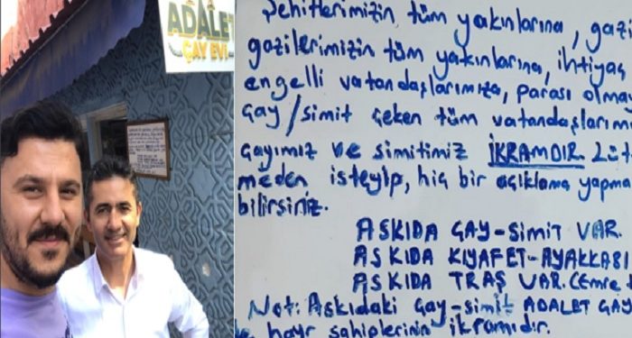 Hukuksuzca ihraç olan KHK’lı asker çay ocağına ‘adalet’ ismini verdi