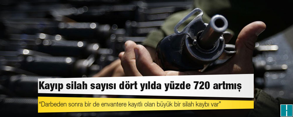 Kayıp silah sayısı dört yılda yüzde 720 artmış