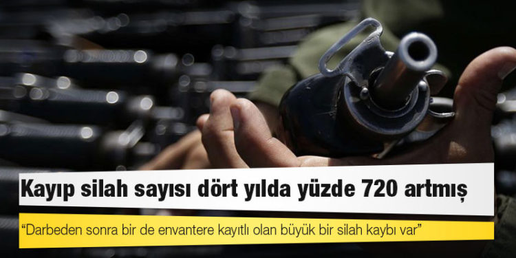 Kayıp silah sayısı dört yılda yüzde 720 artmış