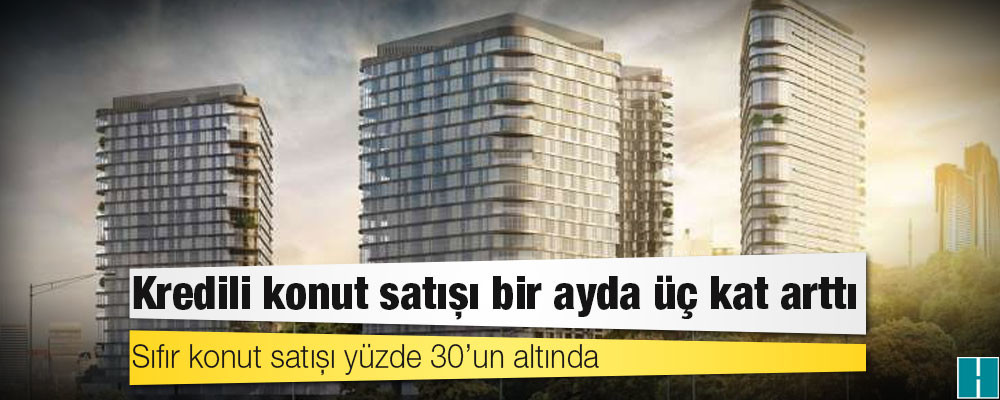 Kredili konut satışı bir ayda üç kat arttı