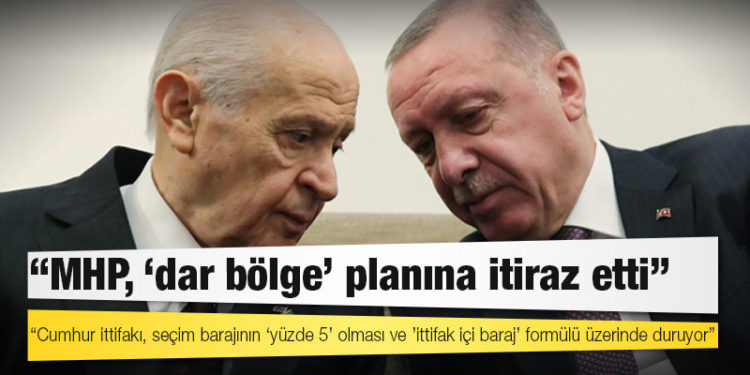 Kulis: MHP, 'dar bölge' planına itiraz etti; Cumhur ittifakı, seçim barajının ‘yüzde 5’ olması ve ’ittifak içi baraj’ formülü üzerinde duruyor