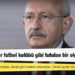 Kılıçdaroğlu: Siyasi partiler futbol kulübü gibi tutulan bir olgu değildir