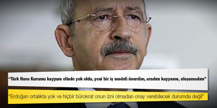 Kılıçdaroğlu: Türk Hava Kurumu kayyum elinde yok oldu, yeni bir iş modeli önerdim, aradım kayyumu, ulaşamadım