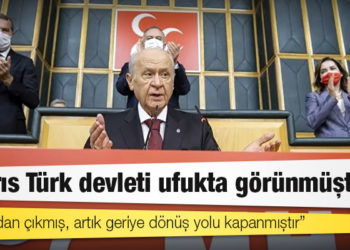 MHP Genel Başkanı Bahçeli: Kıbrıs Türk devleti ufukta görünmüştür