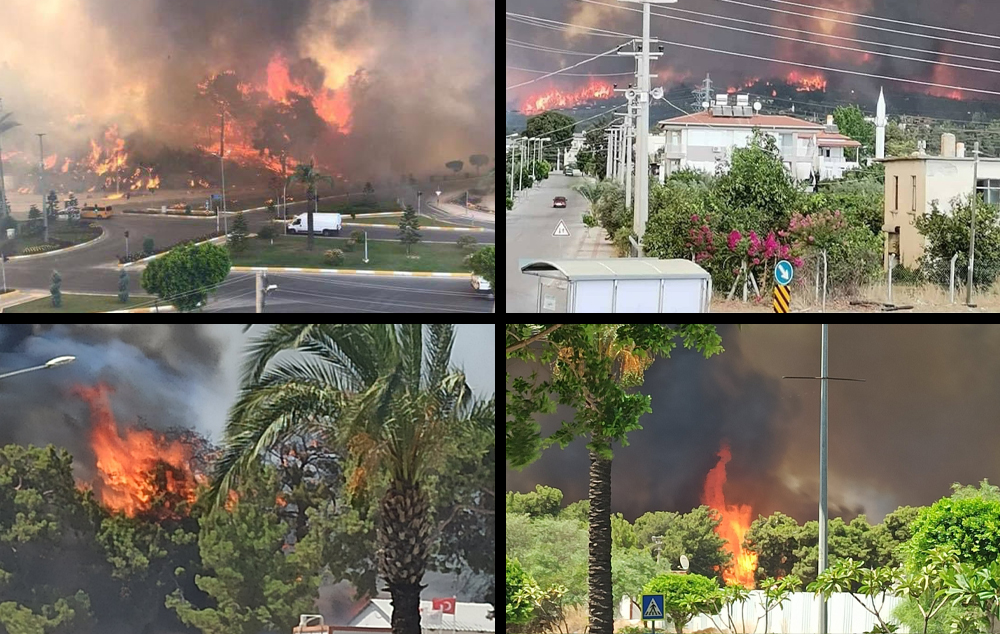 Manavgat alevlere teslim; orman yangını yerleşim yerlerine sıçradı