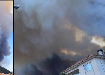 Marmaris’te orman yangını: Alevler yerleşim yerine 100 metre kadar yaklaştı